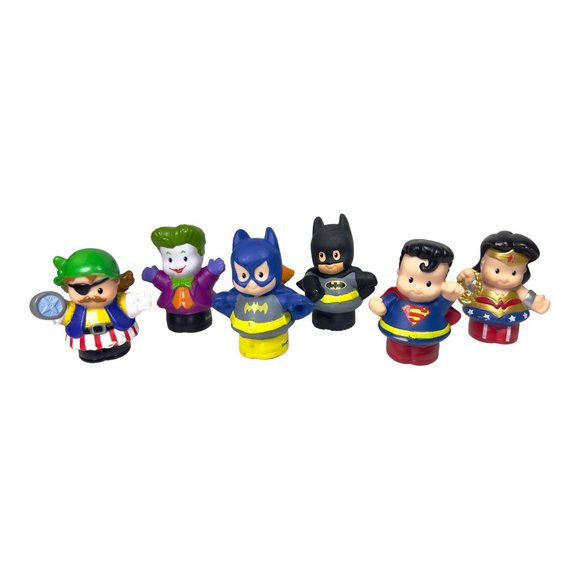 Lot of 6 Fisher Price Little People DC Super Friends Figures - Picture 2 of 7
